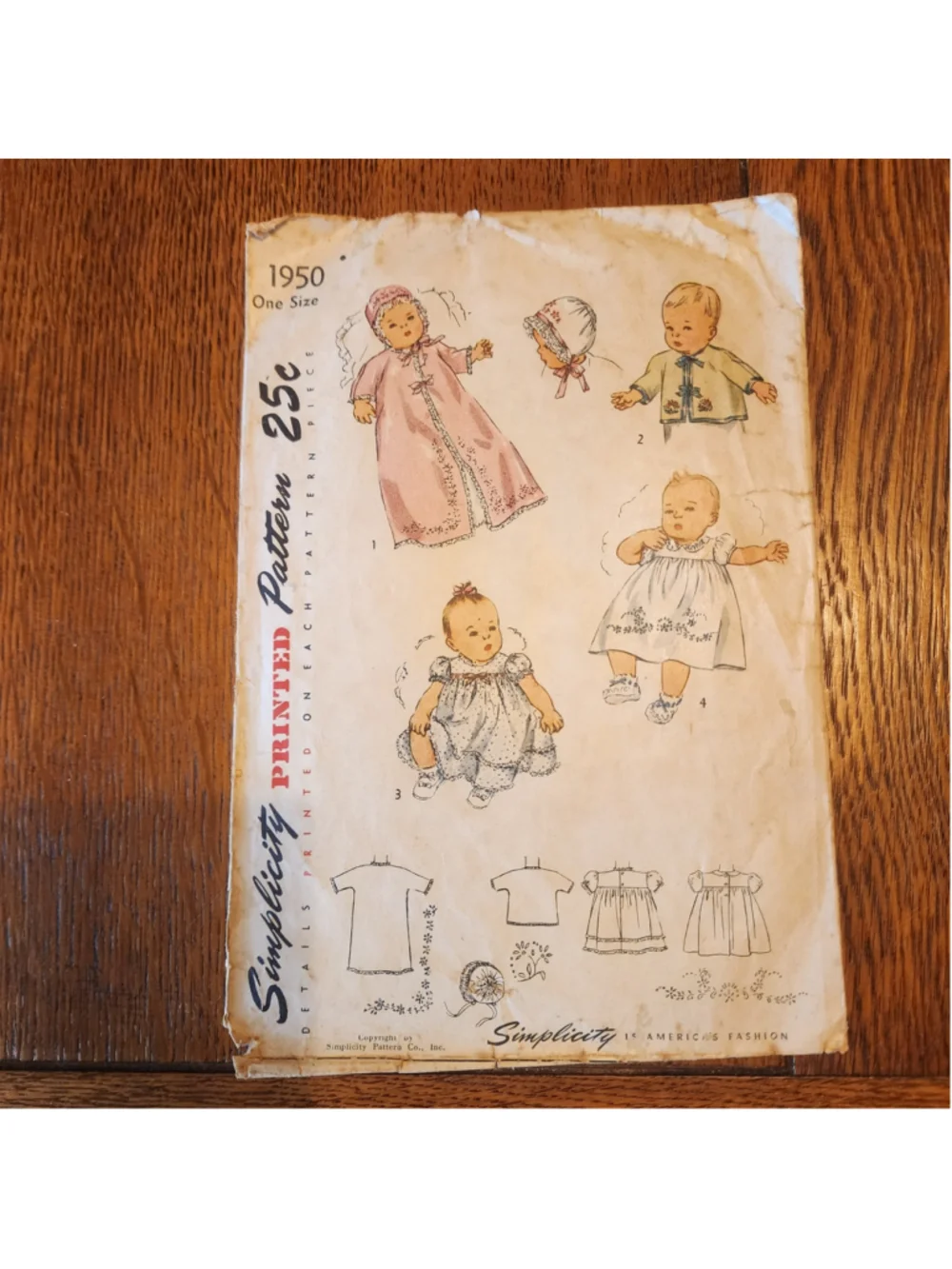Vintage Baby Layette Sewing Patterns McCall 537 1162 Simplicity 652-Lot of 3